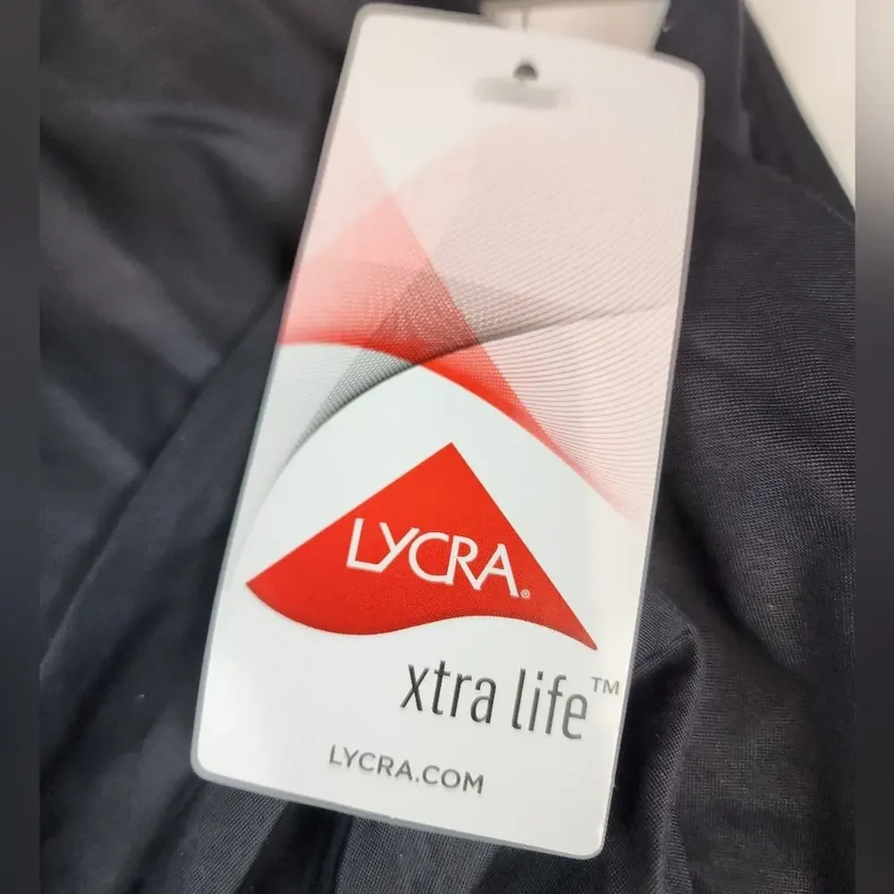 New‎ Lycra Xtra Life Black Swimsuit Slimming Flattering 291 Plus Size 22W